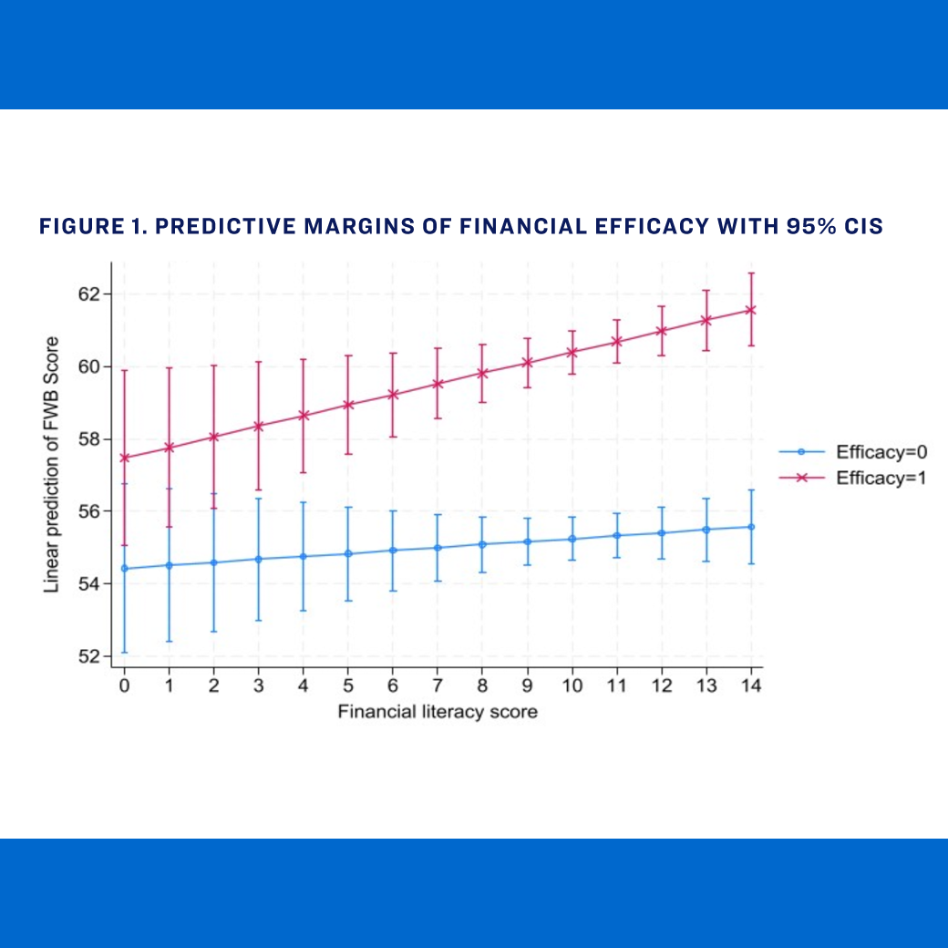Table: Predictive margins of financial efficacy with 95% CIS